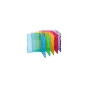 Boitier vide cd slim couleur pack de 10