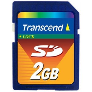 Carte Mémoire SD 2Go transcend