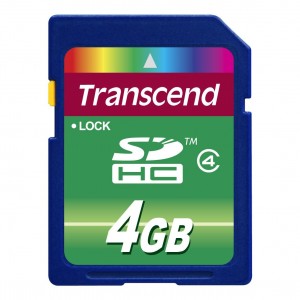 Carte Mémoire 4Go sdhc C4 transcend