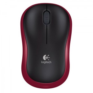 Souris optique sans fil Logitech Wireless Mouse M185 (Rouge) 