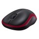 Souris optique sans fil Logitech Wireless Mouse M185 (Rouge) 