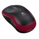 Souris optique sans fil Logitech Wireless Mouse M185 (Rouge) 