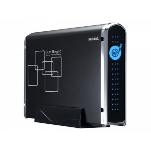 Boîtier externe 3.5" Welland ME-740T, SATA vers USB2.0 / eSATA / Firewire, Aluminium