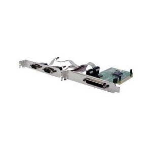 Carte pci 2 x série DB9 + 1 x DB25 channel+