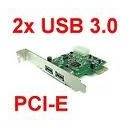 Carte pcie usb3 2ports chipset nec HPU-301NC