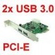 Carte pcie usb3 2ports chipset nec HPU-301NC